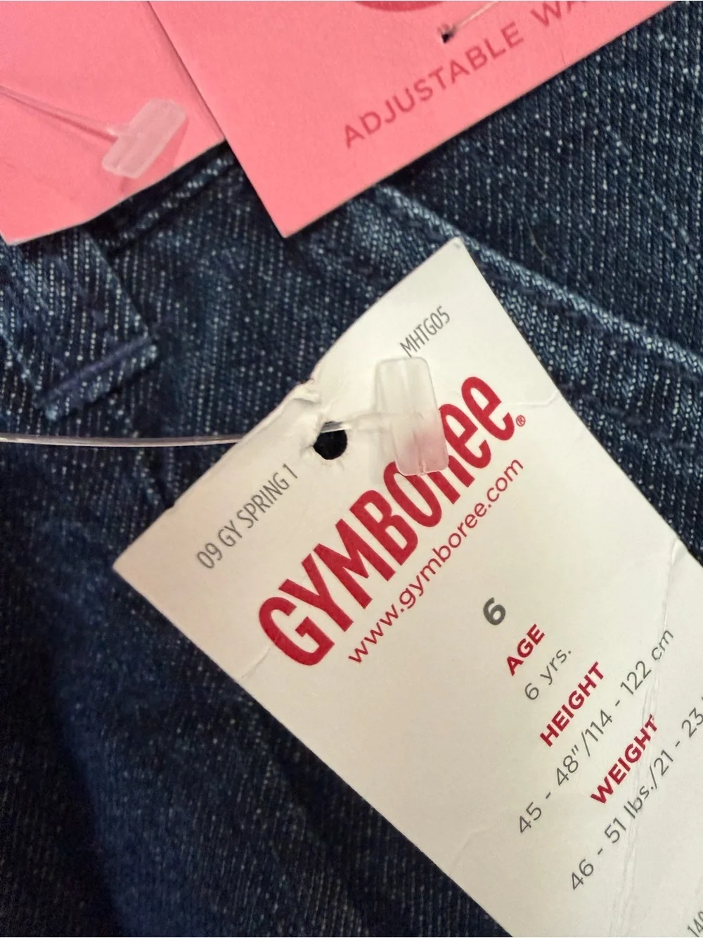 Gymboree Dark Blue Wide-Leg Jeans with Embroidered Floral Hem